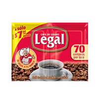 Café legal tradicional 15gx2 30 gr