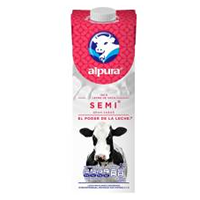 Leche semi descremada 1 lt