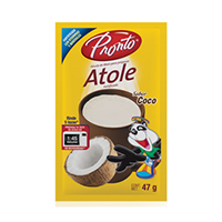 Polvo p/atole sabor coco 47 gr