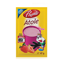 Polvo p/atole sabor fresa 47 gr