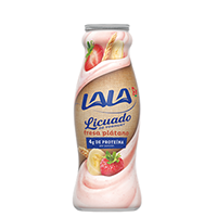 Yogurt licuado fresa, platano y cereal 220 gr