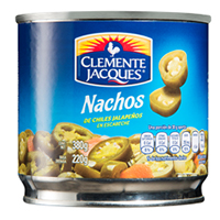 Nachos chiles jalapeños caja con 24 piezas de 380 gr