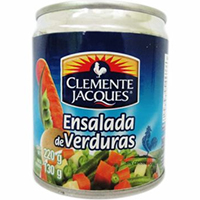 Ensalada de verduras caja con 24 piezas de 220 gr