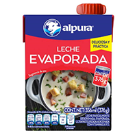 Leche evaporada 376 ml