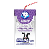 Leche deslactosada 250 ml