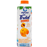 Leche frutal de durazno 1 lt