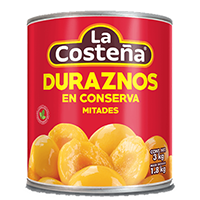 DURAZNOS EN CONSERVA MITADES 3 KG