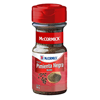ESPECIA PIMIENTA NEGRA MOLIDA 64 GR