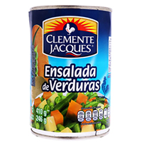 ENSALADA DE VERDURAS CAJA CON 24 PIEZAS DE 410 GR
