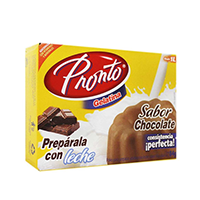 Gelatina de leche chocolate