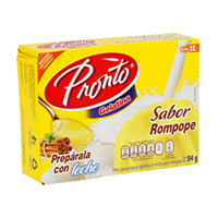 Gelatina de leche rompope