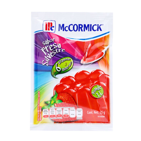 Gelatina sabor fresa 35 gr