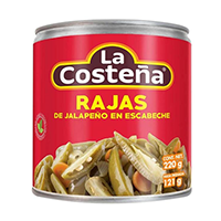 Rajas de jalapeño en escabeche 220 gr