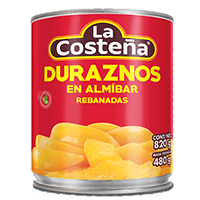 DURAZNOS EN ALMIBAR REBANADAS 820 GR