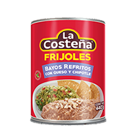 FRIJOLES BAYOS REFRITOS CON QUESO Y CHIPOTLE 440 GR